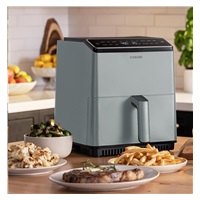 BAZAR - Cosori Dual Blaze 6.4L SMART horkovzdušná  fritéza + 5x špíz a gril. rošt, grey - Poškozený kus