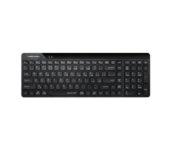 A4tech FStyler FBK23 AS, bezdrátová Dual mode Bluetooth+2,4G klávesnice, CZ, černá