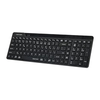 A4tech FStyler FBK23 AS, bezdrátová Dual mode Bluetooth+2,4G klávesnice, CZ, černá