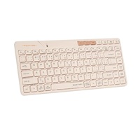 A4tech FStyler FBK26C AS, bezdrátová Dual mode Bluetooth+2,4G klávesnice, CZ, caffe latte