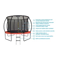 Marimex Premium trampolína 366 cm + vnitřní ochranná síť + schůdky ZDARMA