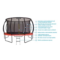 Marimex Premium trampolína 457 cm + vnitřní ochranná síť + schůdky ZDARMA