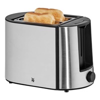 WMF Bueno Pro topinkovač, 870 W, 6 úrovní opekání, odnímatelná přihrádka na dorbky, nerez / černá