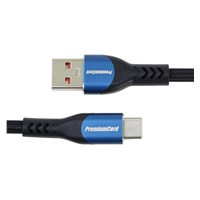 PREMIUMCORD Kabel USB-C na USB 2.0, Nabíjecí, 5A, 1m