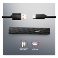 AXAGON EE25-XA6C, USB-C 5Gbps - SATA 6G, 2.5" kovový ALINE box