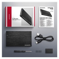 AXAGON EE25-XA6C, USB-C 5Gbps - SATA 6G, 2.5" kovový ALINE box