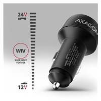 AXAGON PWC-PQ48, nabíječka do auta 48W, výstup USB-A + USB-C, PD3.0/PPS/QC4+/SFC/Apple