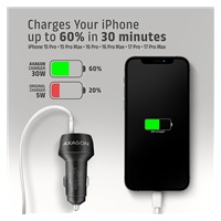 AXAGON PWC-PQ48, nabíječka do auta 48W, výstup USB-A + USB-C, PD3.0/PPS/QC4+/SFC/Apple