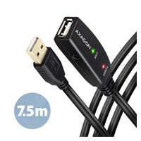 AXAGON ADR-207, USB 2.0 A-M -> A-F aktivní prodlužovací / repeater kabel, 7.5m