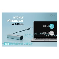 i-tec Universal Charging Metal HUB 2x USB-C + 2x USB-A Port, PD 85W