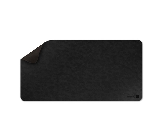 CONNECT IT Podložka pod klávesnici a myš DoubleColor Pad, 900x400, Černá / Tmavě hnědá