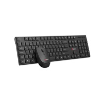 C-TECH klávesnice s myší WLKMC-03, Bezdrátový set 2.4GHz, CZ, Černá