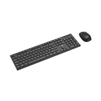 C-TECH klávesnice s myší WLKMC-03, Bezdrátový set 2.4GHz, CZ, Černá