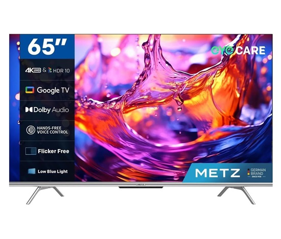 Metz 65MUD7000Z 65" TV, 4K Ultra HD, LED, Bluetooth, WiFi, Google TV, HDR, DTS Studio Sound