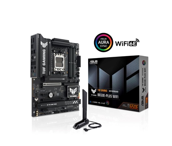 ASUS MB Sc AM5 TUF GAMING B650E-PLUS WIFI, AMD B650, 4xDDR5, 1xDP, 1xHDMI, WiFi