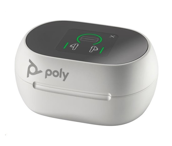 BAZAR - Poly Voyager Free 60+ bluetooth headset, USB-C adaptér, dotykové nabíjecí pouzdro, bílá - Rozbaleno (Kompl