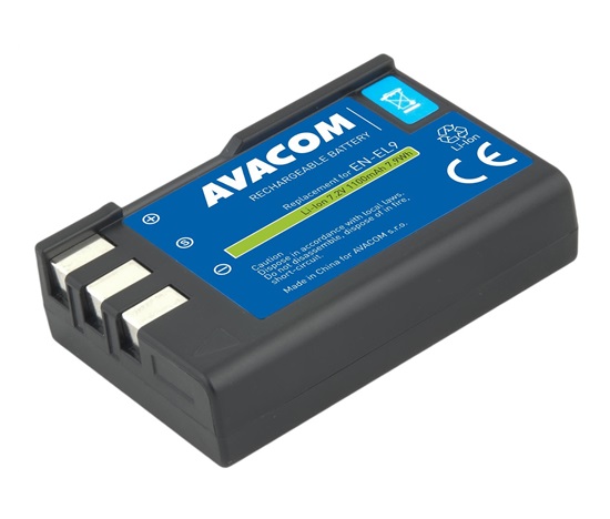 AVACOM baterie pro Nikon EN-EL9, EN-EL9A, EN-EL9E Li-Ion 7.2V 1100mAh 7.9Wh