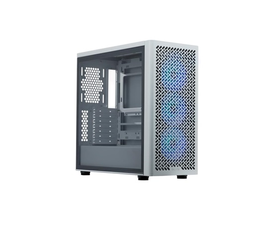 Cooler Master case Elite 502 White, Průhledná bočnice, ATX, 3x 120mm ARGB Fan, bílá