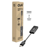Club3D hub MST (Multi Stream Transport) DisplayPort 1.4 na 3x HDMI 8K60Hz (M/F)