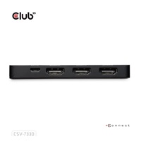 Club3D hub MST (Multi Stream Transport) DisplayPort 1.4 na 3x HDMI 8K60Hz (M/F)