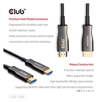 Club3D Kabel aktivní hybridní optický HDMI 2.1 8K60Hz/4K120Hz, (M/M), 30m