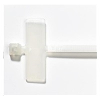 Solarix Stahovací pásek s popisovatelným štítkem, 2,4 x 103 mm, bílý, 100ks