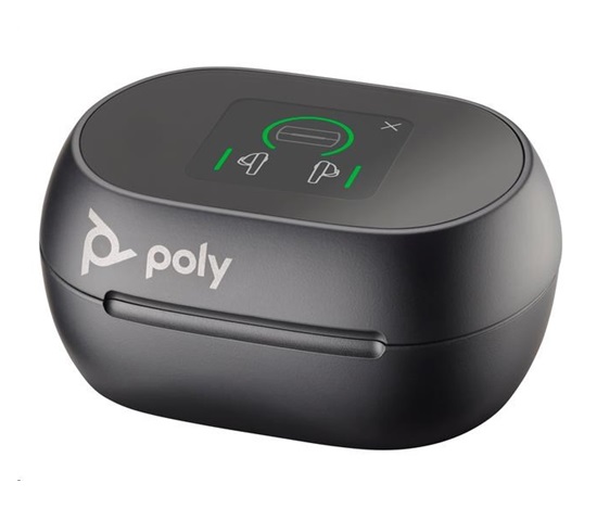 Poly Voyager Free 60+ bluetooth headset, BT700 USB-A adaptér, dotykové nabíjecí pouzdro, černá