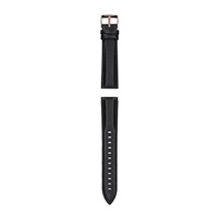 Garett univerzální řemínek 20 mm, černý se zlatým zapínáním, ekokůže