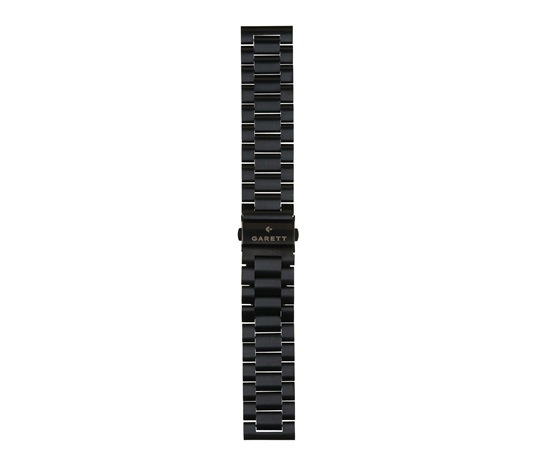Garett univerzální řemínek 22 mm, černý kovový, typ Solid