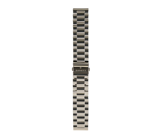 Garett univerzální řemínek 22 mm, stříbrný kovový, typ Solid