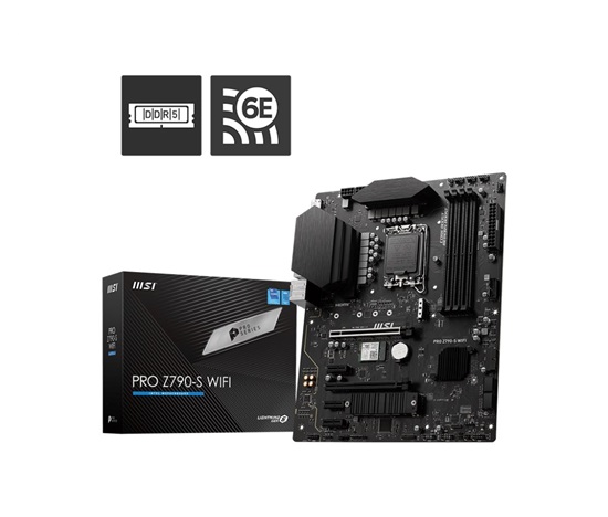 BAZAR - MSI MB Sc LGA1700 PRO Z790-S WIFI, Intel Z790, 4xDDR5, 1xDP, 1xHDMI, WI-FI - Po opravě (Bez příšlušenství)