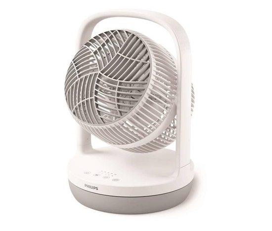 Philips 2000 Series CX2050/00 stolní ventilátor, 3 rychlosti, 23 dB, 2 režimy, bílá / šedá