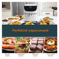 BAZAR Cosori CP158-AF PREMIUM –  5.5L horkovzdušná fritéza + 5x špíz a gril. rošt, white