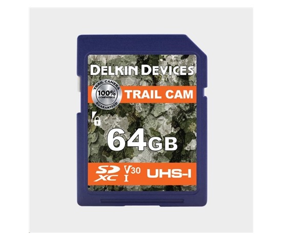 Delkin SDXC Trail Cam R100/W50 (V30) 64GB