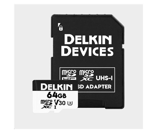 Delkin microSDXC Trail Cam Hyperspeed R100/W75 (V30) 64GB