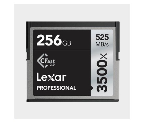 Lexar Pro 3500X Cfast (VPG-130) R525/W445 256GB