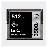 Lexar Pro 3500X Cfast (VPG-130) R525/W445 512GB