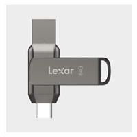 Lexar JumpDrive Dual Drive D400 Type-C/Type-C & Type-A, up to 130MB/s read (USB 3.1) 64GB