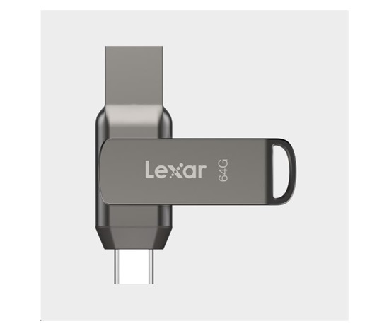 Lexar JumpDrive Dual Drive D400 Type-C/Type-C & Type-A, up to 130MB/s read (USB 3.1) 64GB