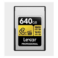 Lexar CFexpress 4.0 Pro Gold, VPG400, R1800/W1650 (Type A) 640GB