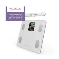 TrueLife FitScale W8 BT White - osobní diagnostická bluetooth váha