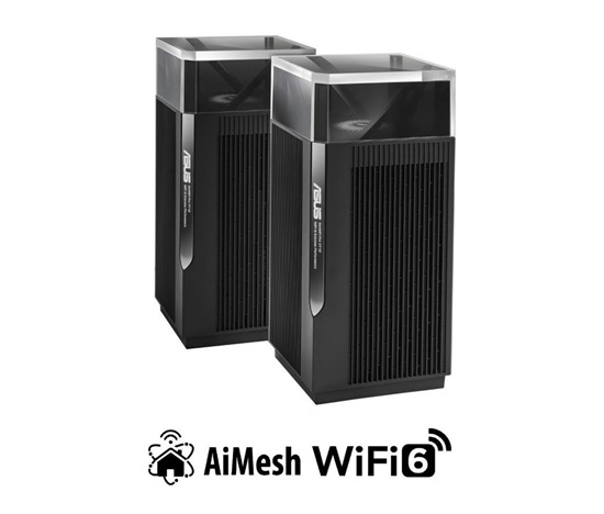 BAZAR ASUS ZenWiFi Pro XT12 2-pack Wireless AX11000 Tri-band Mesh WiFi 6 System, 2.5G WAN/LAN (ROZBALENO)