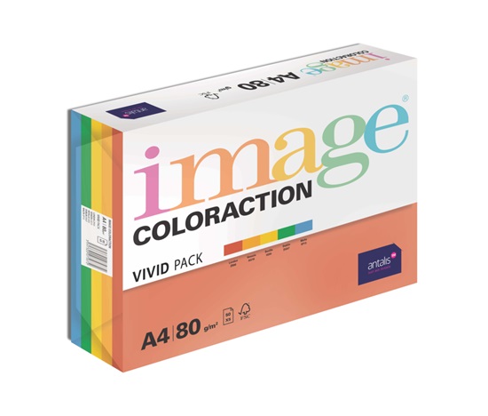 Antalis Papír Image Coloraction Mix intenzivní 5x20 A4 (80g/100ks)