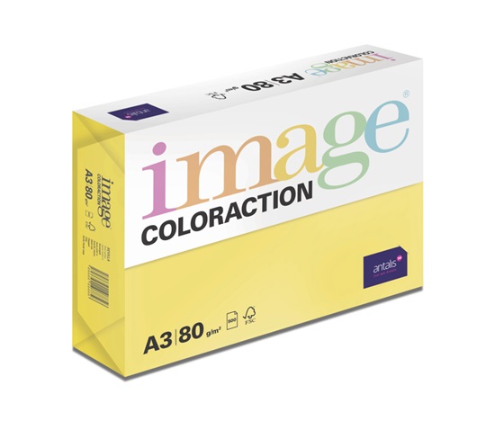 Antalis Papír Image Coloraction Sevilla - sytá žlutá (IG50) A3 (80g/500ks)