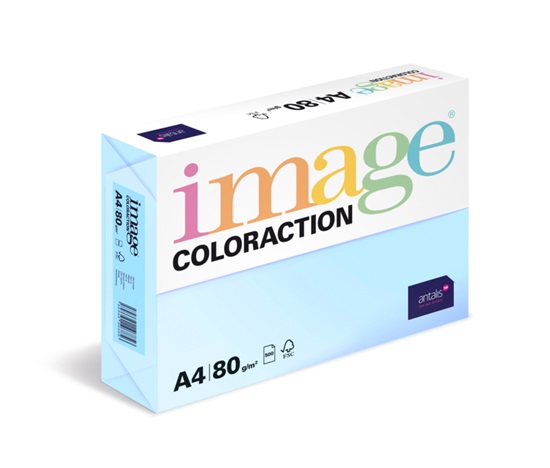 Antalis Papír Image Coloraction Lagoon - pastelově světle modrá (BL29) A4 (80g/100ks)