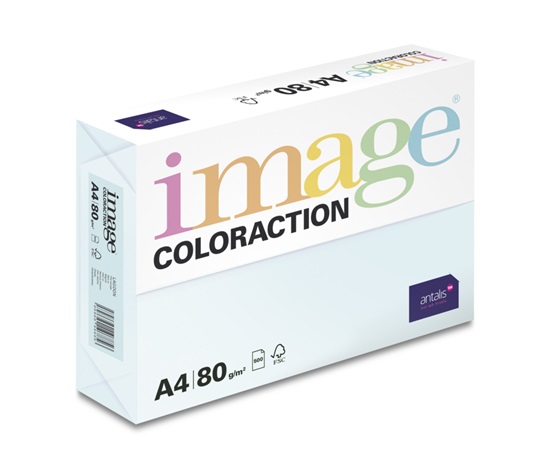Antalis Papír Image Coloraction Lagoon - pastelově světle modrá (BL29) A4 (80g/500ks)