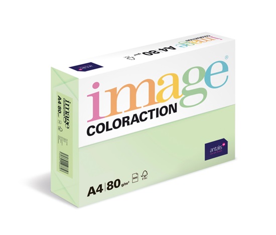 Antalis Papír Image Coloraction Jungle - pastelově světle zelená (GN27) A4 (80g/100ks)