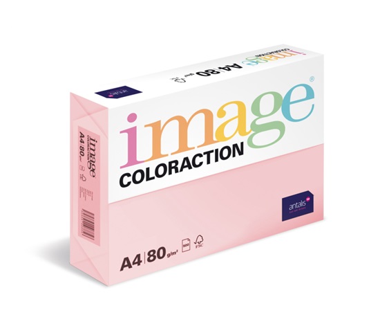 Antalis Papír Image Coloraction Tropic - pastelově růžová (OPI74) A4 (80g/100ks)