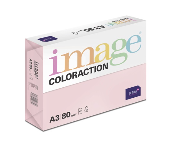 Antalis Papír Image Coloraction Tropic - pastelově růžová (OPI74) A3 (80g/500ks)