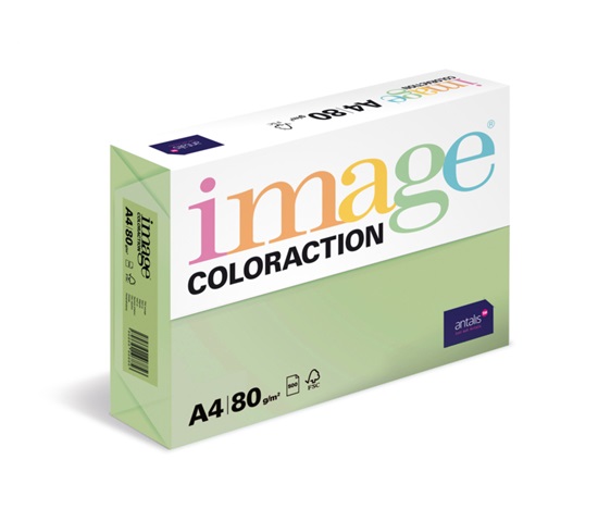 Antalis Papír Image Coloraction Forest - pastelově zelená (MG28) A4 (80g/100ks)
